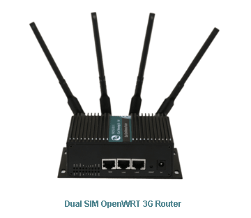 H750 Dual SIM OpenWRT 3G Router