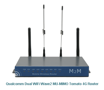 H820Q Qualcomm Dual WiFi Wave2 MU-MIMO Tomato 4G Router