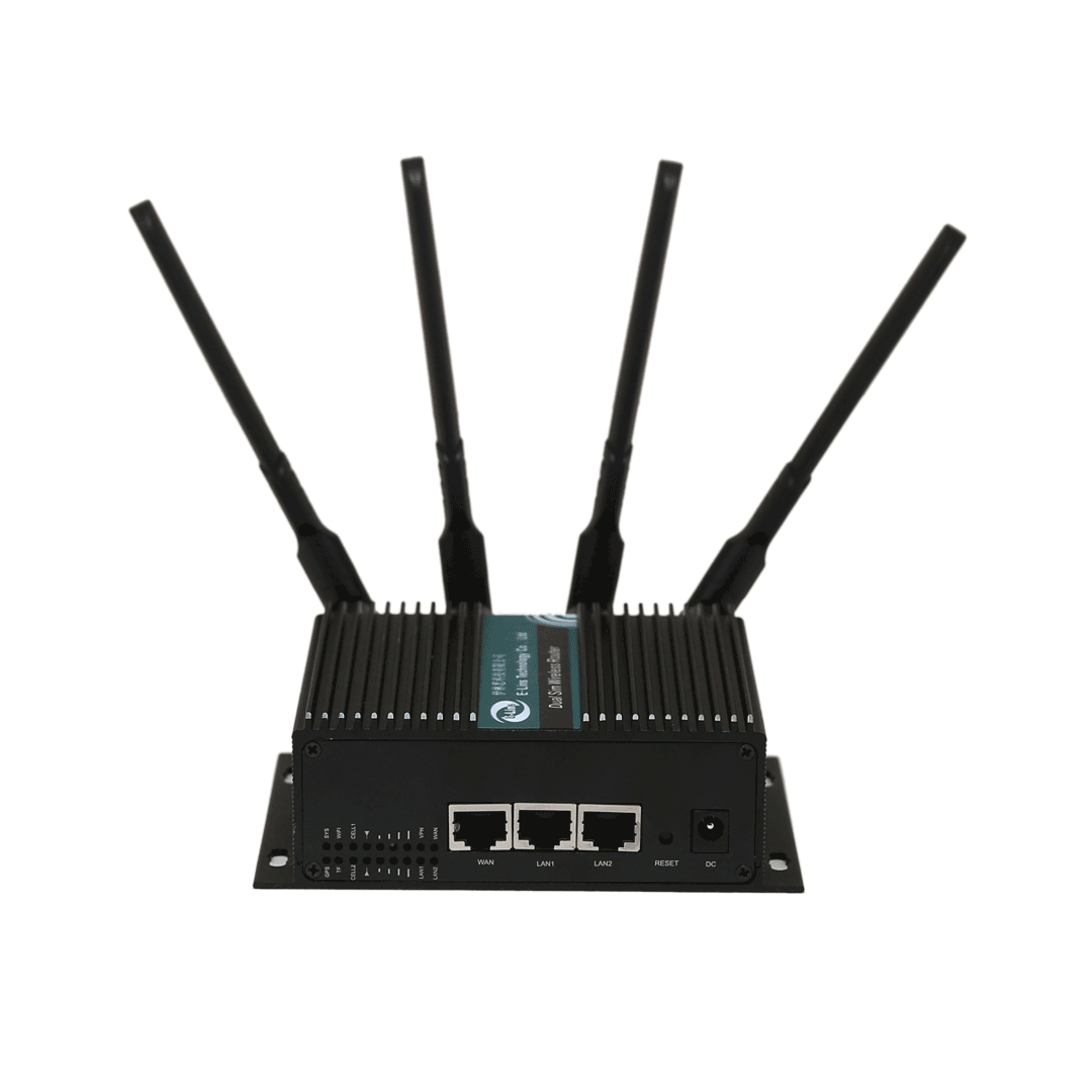 Routeur noir 4G 5G WiFi de liaison de réseau de lien multi avec la carte de  4 SIM