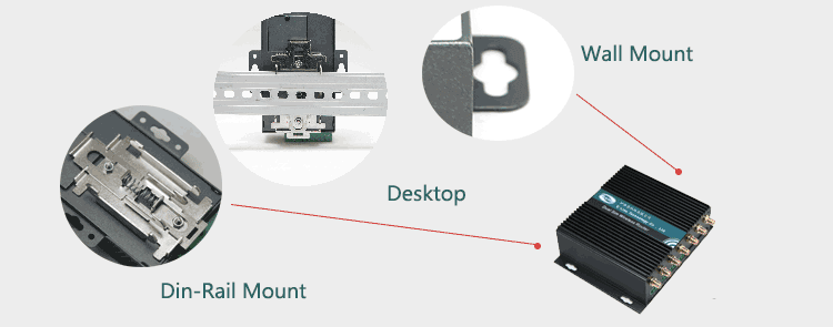 Roteador 4g para montagem em parede e instalação de mesa Din-rail