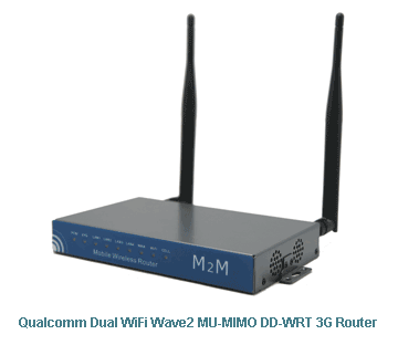 H820Q Qualcomm Dual WiFi Wave2 MU-MIMO DDWRT 3G Roteador